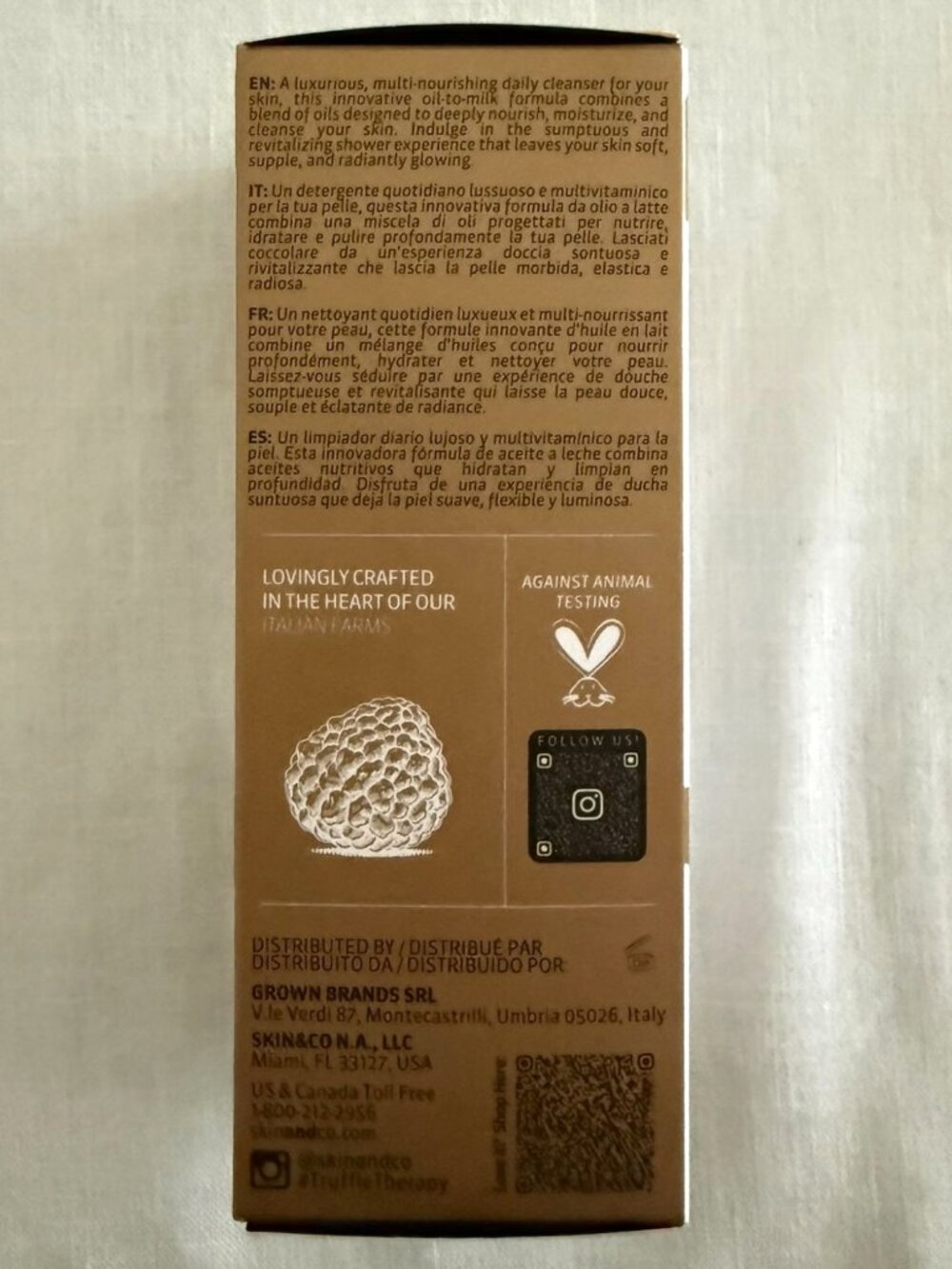 SKIN&CO Truffle Therapy Divine Nectar Shower Oil 250 ML 8.4 Fl Oz Hydrating Body - Picture 5 of 12